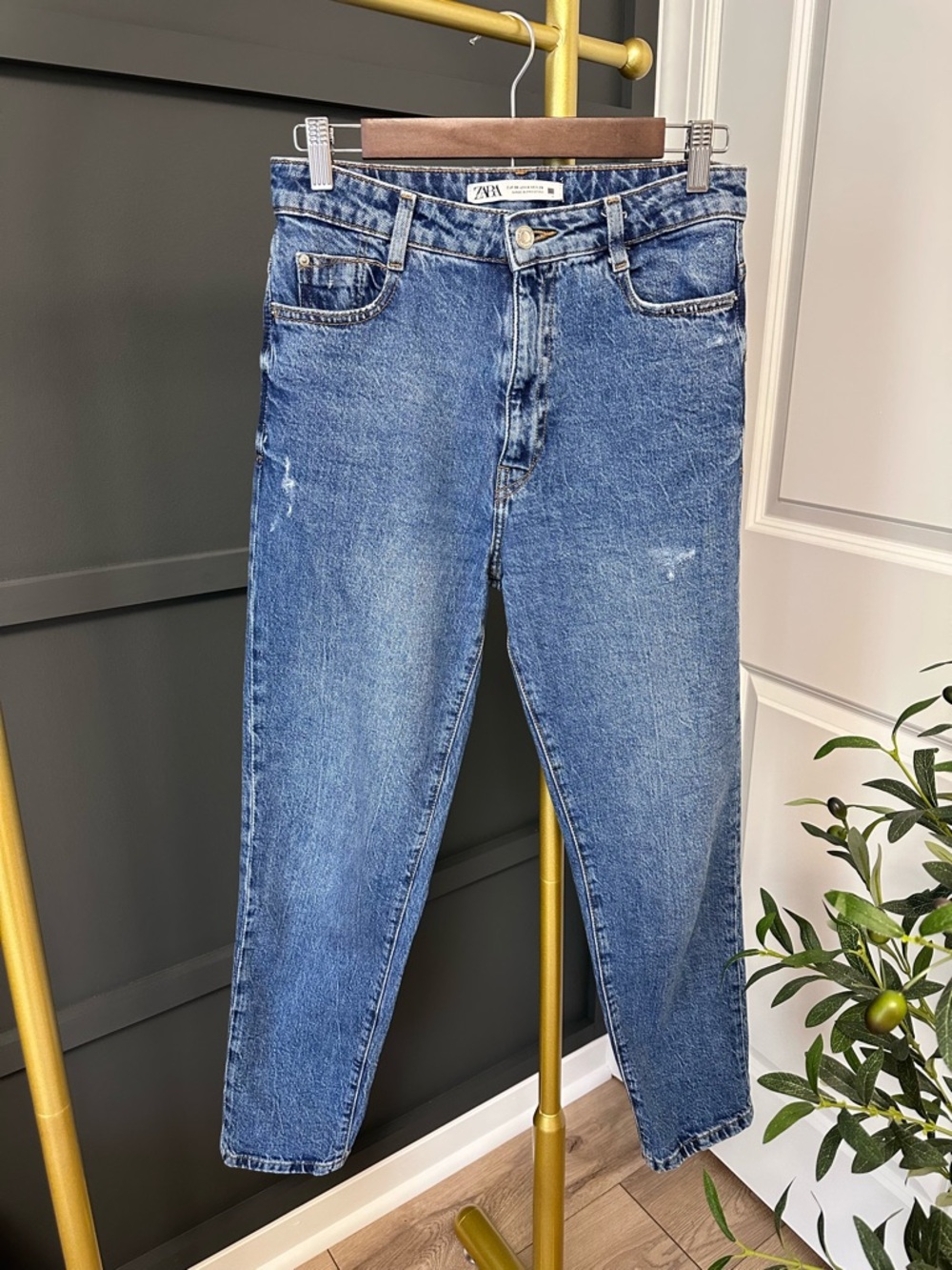 ZARA Medium Blue Denim Jeans